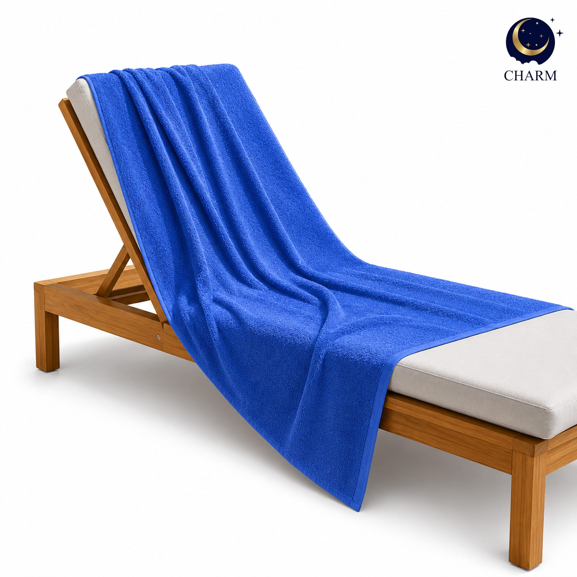 ผ้าขนหนู CHARM POOL ขนาด 100X150 ซม. สี ROYAL BLUE_0